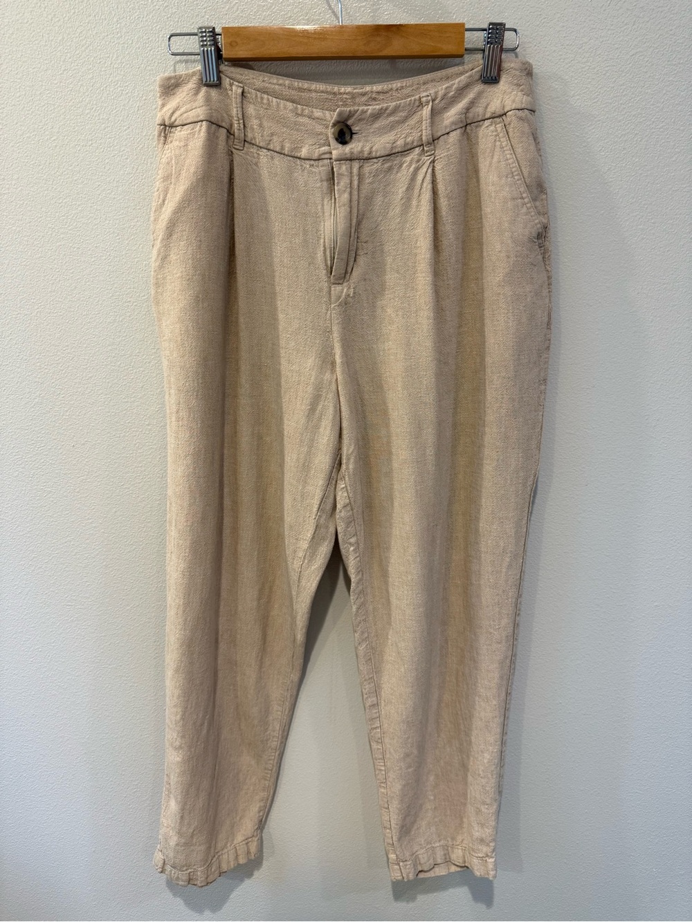 a new day Khaki Linen Blend Trousers